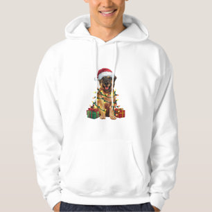Sudadera Navidades de perros de Santa Hat Leonberger _