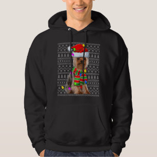 Sudadera Navidades de perros feos de Santa Yorkie protestan