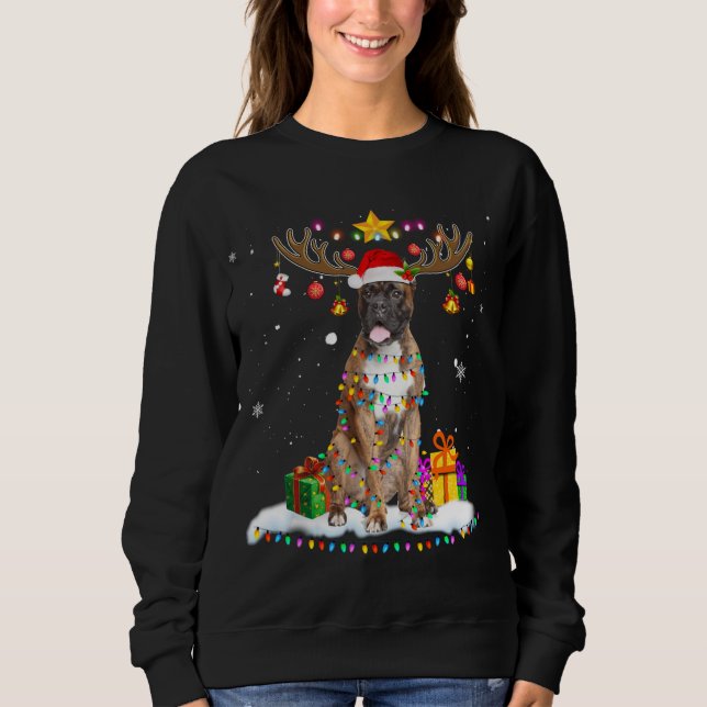Sudadera Navidades de perros graciosos Navidades de renos e (Anverso)
