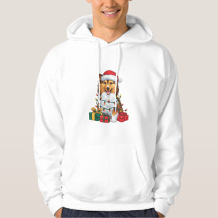 Sudadera Navidades de perros lascivos de Santa Hat Sheltie