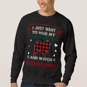 Sudadera Navidades De Perros Samoyed Películas De Pajama Xm