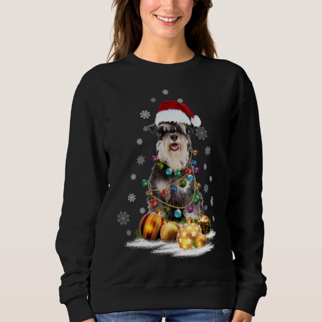 Sudadera Navidades de perros Schnauzer en miniatura de Navi (Anverso)