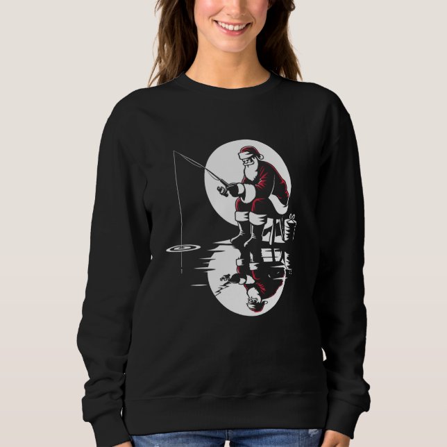 Sudadera Navidades de pesca de Santa Lucía Discoteca (Anverso)
