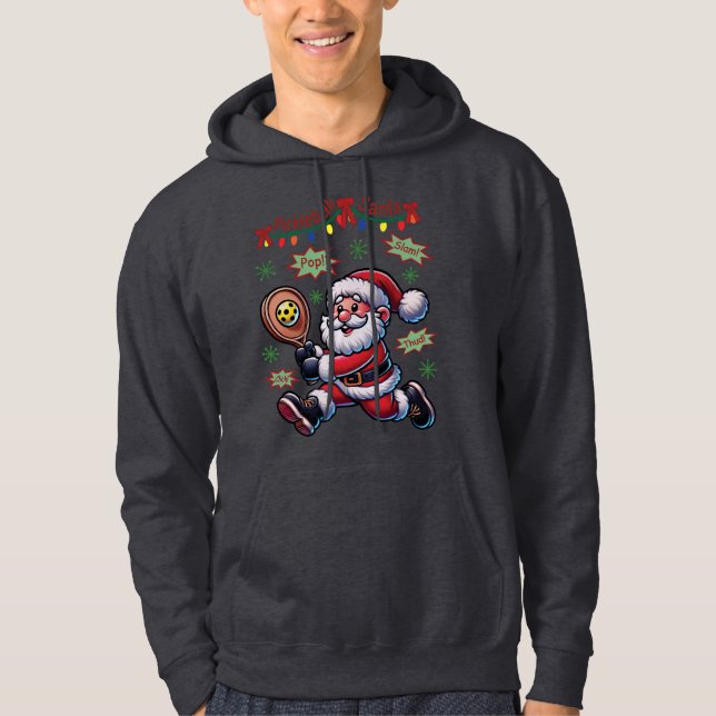 Sudadera Navidades de Pickleball Santa Claus (Anverso)