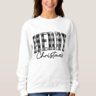Sudadera Navidades de Plaid Sweatshirt | Gris femenino