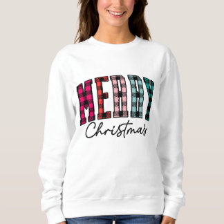 Sudadera Navidades de Plaid Sweatshirt | Multicolor de las