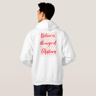 Sudadera Navidades de plantilla de color blanco impreso x 2