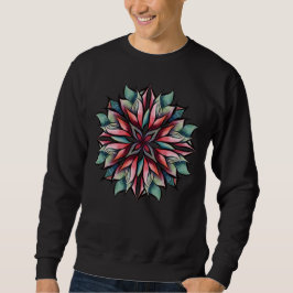 Sudadera Navidades de Poinsettia con elegancia floral en va