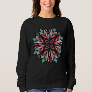 Sudadera Navidades de Poinsettia con elegancia floral en va