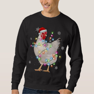 Sudadera Navidades de pollo de Santa Lucía Pollos de granja