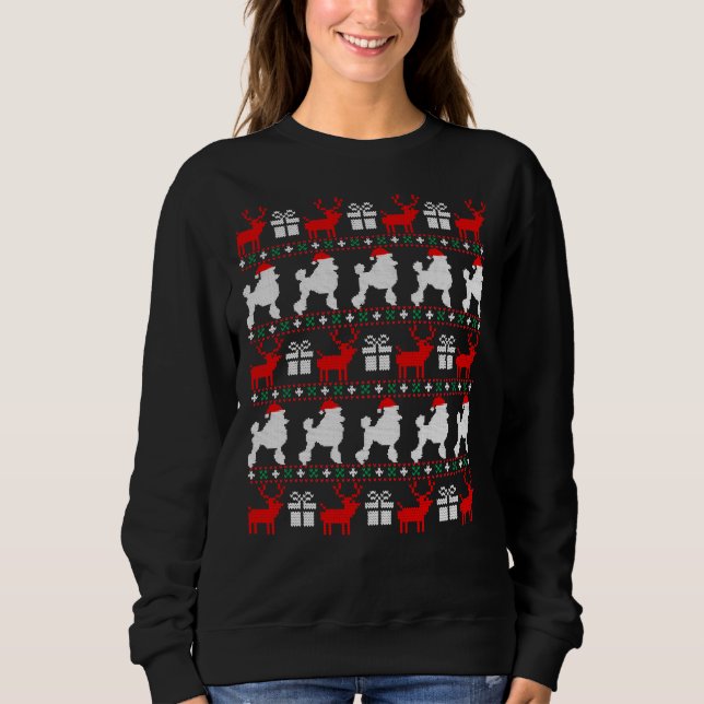Sudadera Navidades de Poodle Essential (Anverso)