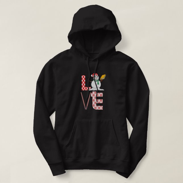 Sudadera Navidades de profesores de amor Snowman X-mas Paja (Diseño del anverso)