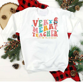 Sudadera Navidades de profesores divertidos y personalizado