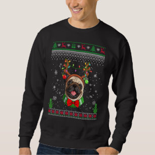 Sudadera Navidades De Pug Feo Dulce Pajama Para Hombres Fa