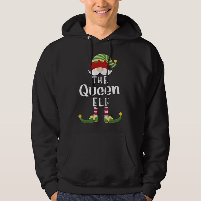 Sudadera Navidades de Queen Elf Funny Fiesta Pajama (Anverso)