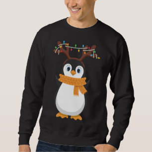 Sudadera Navidades de reno pingüino Santa Holiday Pajama