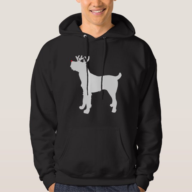 Sudadera Navidades de reno Spinone Italiano Perro (Anverso)