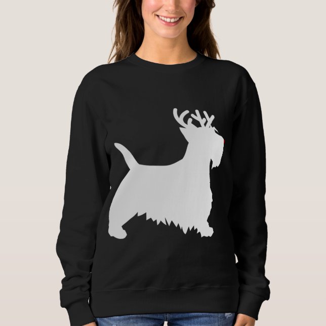 Sudadera Navidades de renos de Escocia (Anverso)