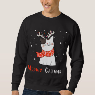 Sudadera Navidades de renos de Navidad, gatito gatito, aman