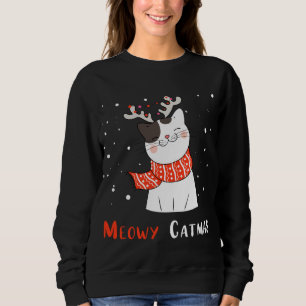 Sudadera Navidades de renos de Navidad, gatito gatito, aman