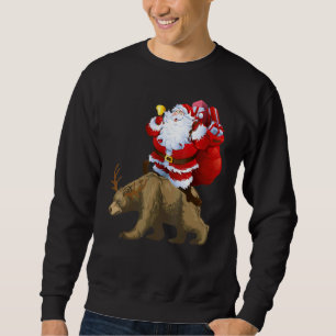 Sudadera Navidades de renos de osos de Santa Claus Pajama