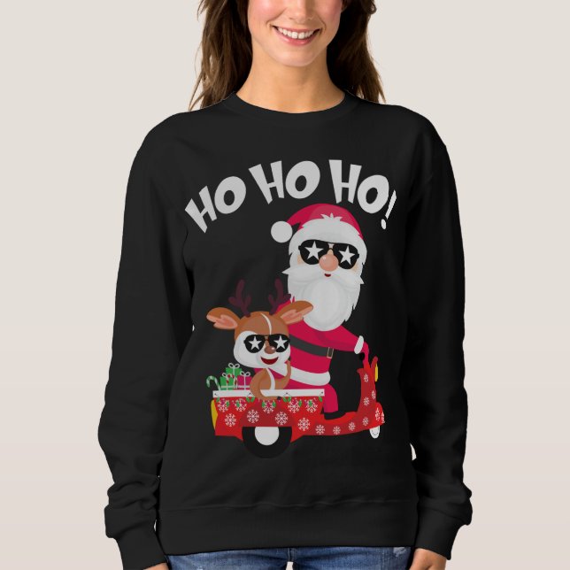 Sudadera Navidades de renos de Santa Cruz (Anverso)