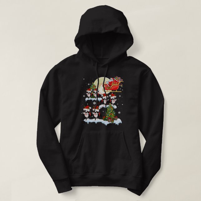 Sudadera Navidades de renos en Santa Riding Dog (Diseño del anverso)