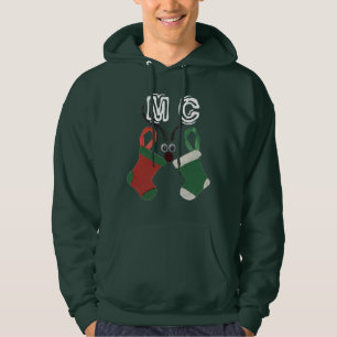 Sudadera Navidades de renos y existencias Monograma Hoodie