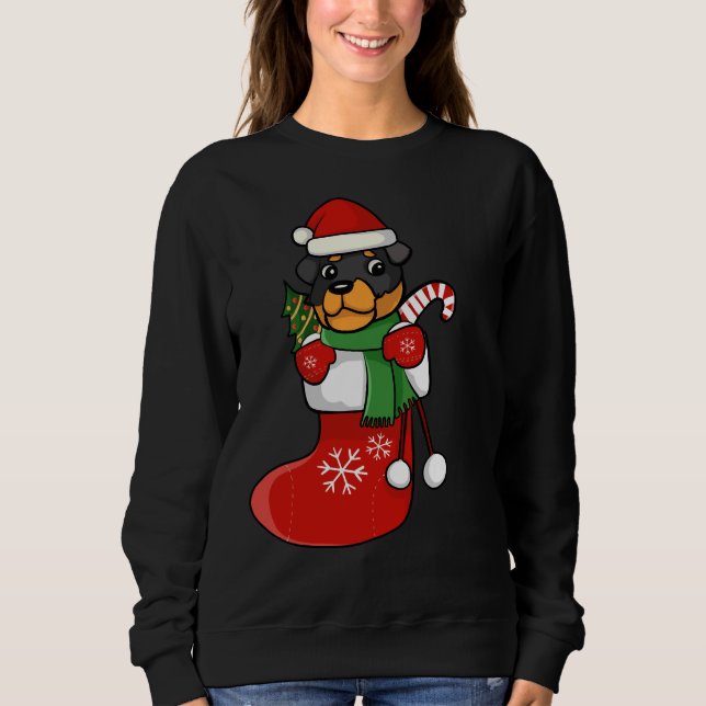 Sudadera Navidades de Rottweiler (Anverso)