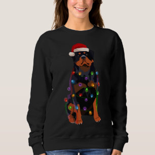 Sudadera Navidades de Rottweiler iluminan el amante del per
