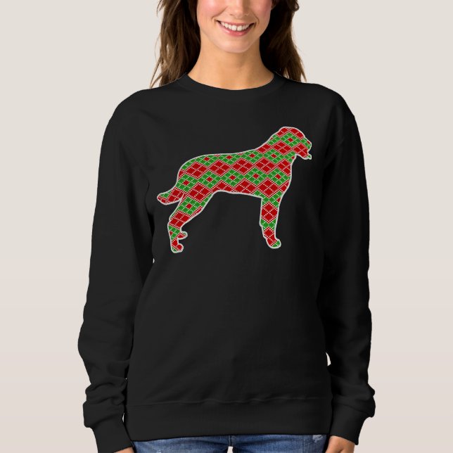 Sudadera Navidades de Rottweiler Perro Lover (Anverso)