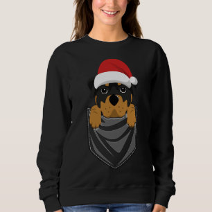 Sudadera Navidades de Rottweiler Pocket Graphic