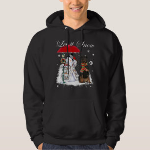 Sudadera Navidades de Rottweiler Santa Dog Snowman Xmas Paj