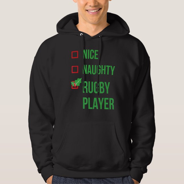 Sudadera Navidades de Rugby Player Pajama (Anverso)