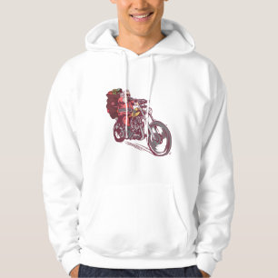Sudadera Navidades de Santa Biker disfrazados para invitaci