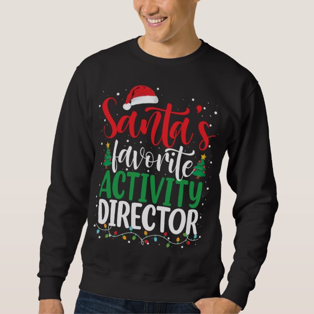 Sudadera Navidades de Santa Claus, Directora de Actividad F (Anverso)