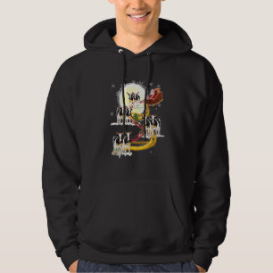 Sudadera Navidades de Santa Claus viajando en bote lechero