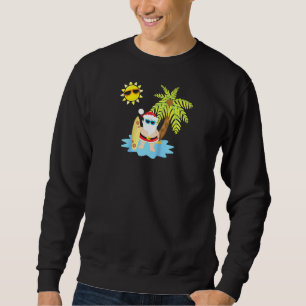 Sudadera Navidades de Santa Cláusula Tropical de Verano div