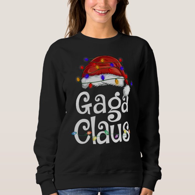 Sudadera Navidades de Santa Gaga Claus en familia (Anverso)