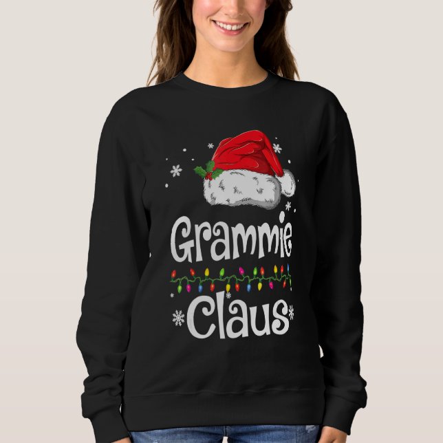 Sudadera Navidades de Santa Grammie Claus en familia (Anverso)