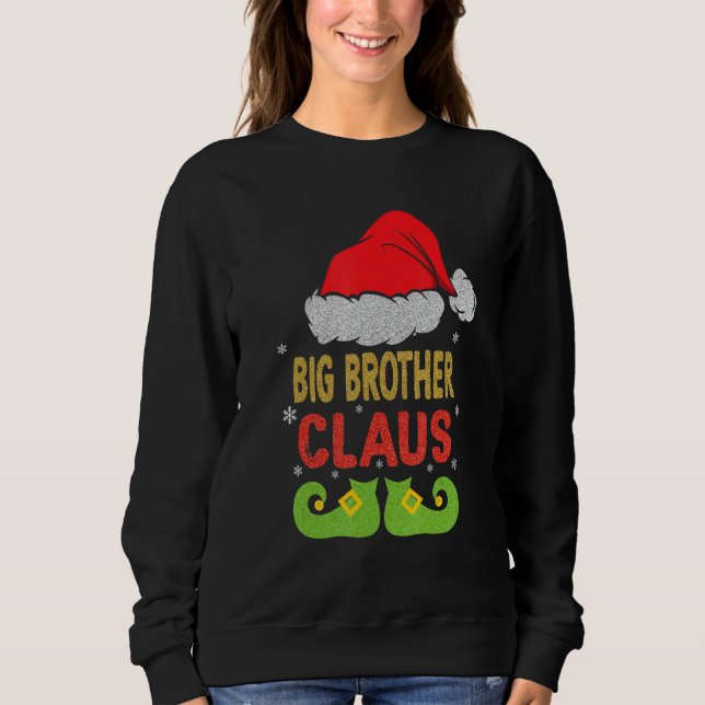 Sudadera Navidades de Santa Gran Hermano Claus en familia (Anverso)