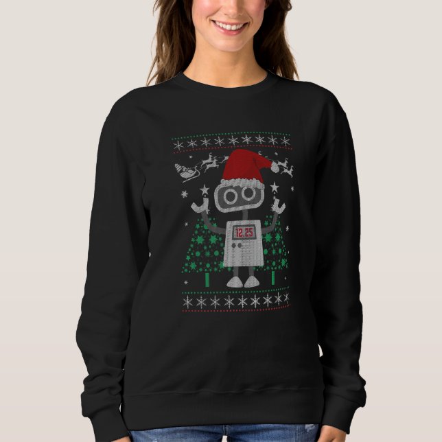 Sudadera Navidades de Santa Robot (Anverso)