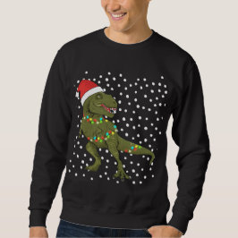 Sudadera Navidades de Santa T-Rex dinosaurios  de Navidad