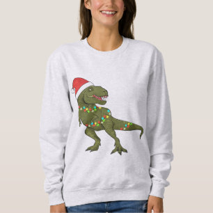 Sudadera Navidades de Santa T-Rex dinosaurios  de Navidad