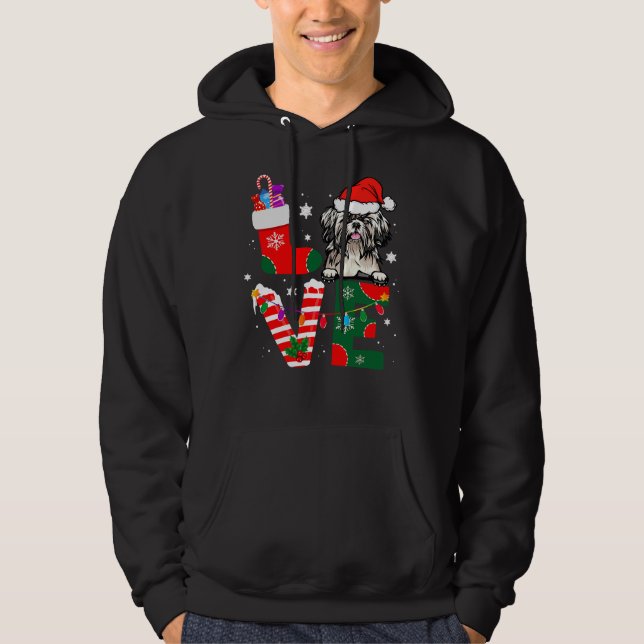 Sudadera Navidades de Shih Tzu Santa Claus (Anverso)