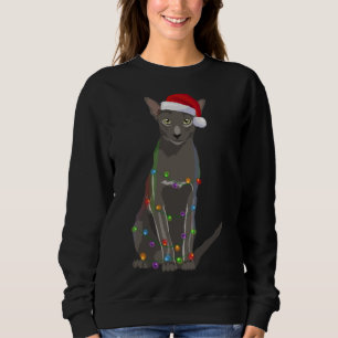 Sudadera Navidades de Shorthair orientales iluminan el aman