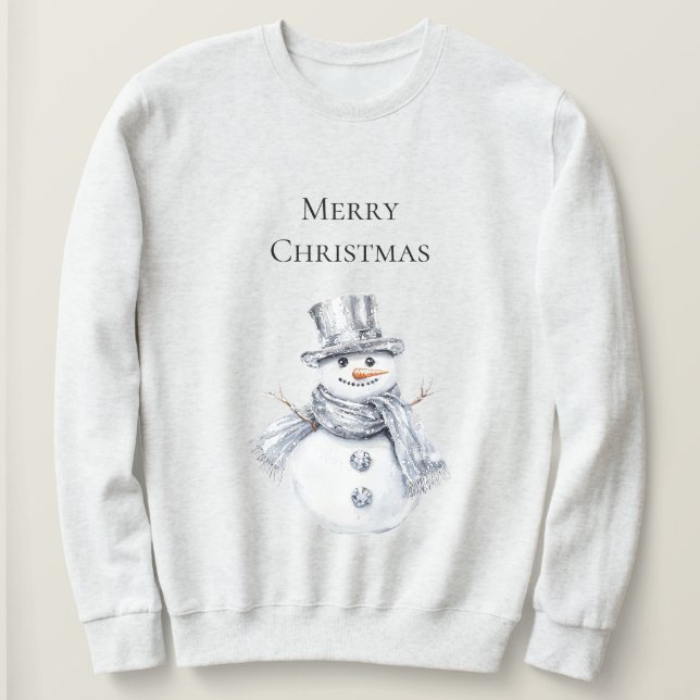 Sudadera Navidades de Silver Snowman (Anverso del diseño)