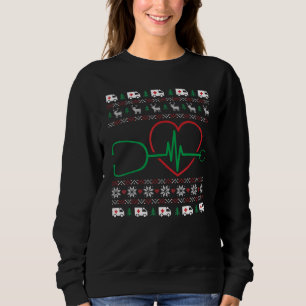 Sudadera Navidades de Stethoscope Cardíacos X Mas Pj Enferm