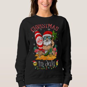 Sudadera Navidades de surf de verano en Hawái Guay Santa Cl
