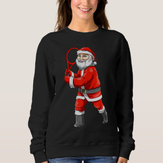 Sudadera Navidades de tenis de Santa María Jugando al Tenis